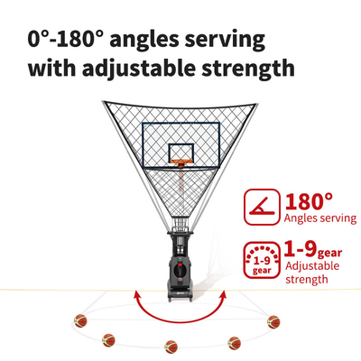 SIBOASI K2 Multiple Angle Trainer Smart APP &amp; Remote Control Automatic Basketball Shooting Throwing Machine Professional Training