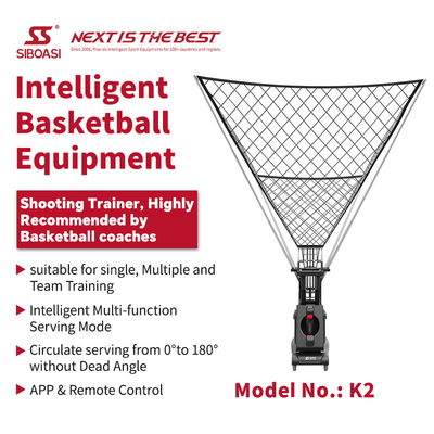 SIBOASI K2 Multiple Angle Trainer Smart APP &amp; Remote Control Automatic Basketball Shooting Throwing Machine Professional Training