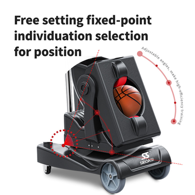 SIBOASI K2 Multiple Angle Trainer Smart APP &amp; Remote Control Automatic Basketball Shooting Throwing Machine Professional Training