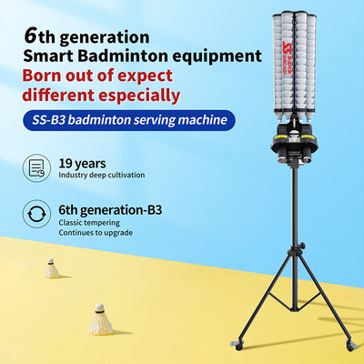 2025 SIBOASI B3 Badminton Shuttlecock Feeder Machine Smart Badminton Shooting Machine for Training