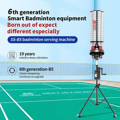 Multifunction SIBOASI B5 Badminton Shuttlecock Feeder Machine Smart Badminton Shooting Machine for Training