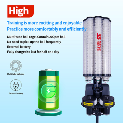 Multifunction SIBOASI B5 Badminton Shuttlecock Feeder Machine Smart Badminton Shooting Machine for Training