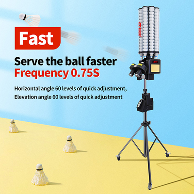 SIBOASI B7 Badminton Shuttlecock Feeder Machine Smart Badminton Shooting Machine for Training