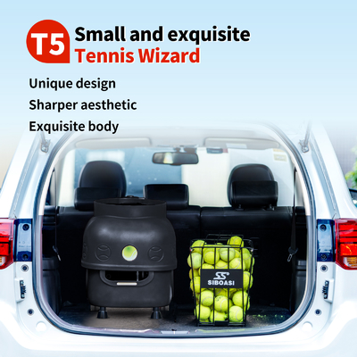 SIBOASI T5 APP Control Mini Shooting Tennis Machine Ball for Training