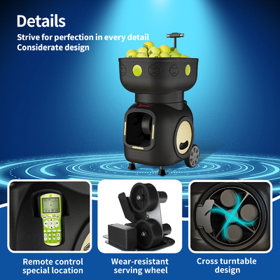 SIBOASI T5 APP Control Mini Shooting Tennis Machine Ball for Training
