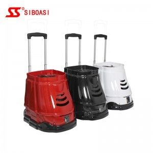 AC Power Tennis Ball Machine Launcher S3015 With External Battery 