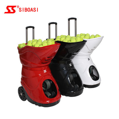 Portable Tennis Ball Tosser Machine Top And Back Spin Adjustment