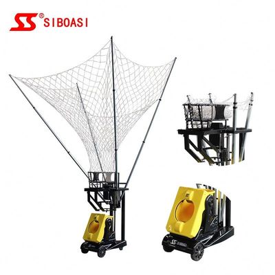 Yellow Color Automatic Basketball Shooting Machine With Remote Control For Personal Training