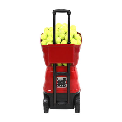 Red Black Color Tennis Ball Shooting Machine Support 160 Pcs Balls Capacity For Practice Training