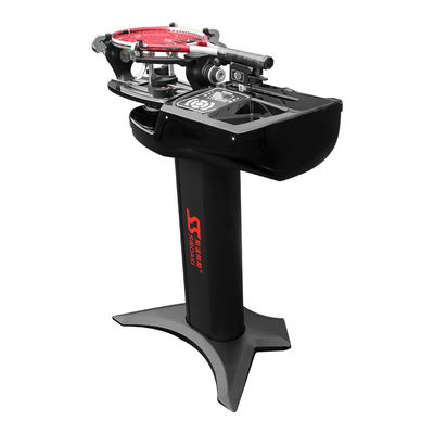 Black Stringing Machine Accessories , LCD interface Portable Tennis Stringer