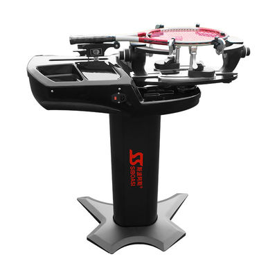Black Stringing Machine Accessories , LCD interface Portable Tennis Stringer