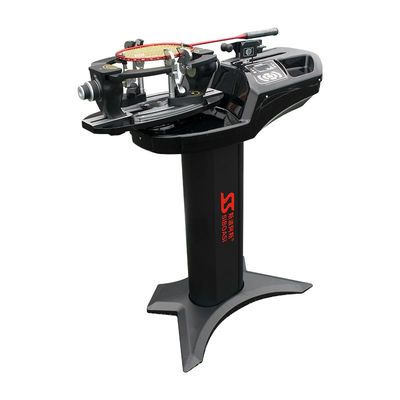 Black Stringing Machine Accessories , LCD interface Portable Tennis Stringer