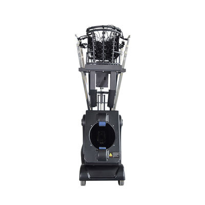Intelligent Black Color Basketball Training Equipment With 5 Ball Sloops Passing And Speed Adjuste For Personal Training