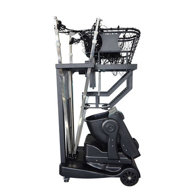 Intelligent Black Color Basketball Training Equipment With 5 Ball Sloops Passing And Speed Adjuste For Personal Training