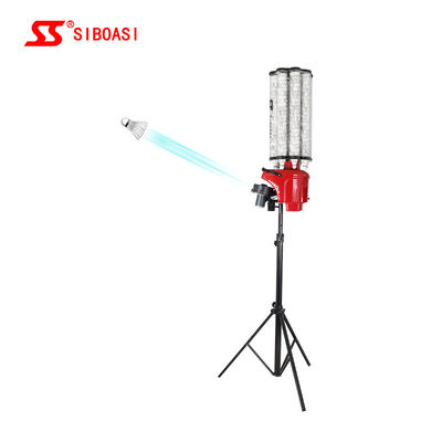 LCD Screen Badminton Machine , Badminton Serve Machine Folding Tripod Wheels