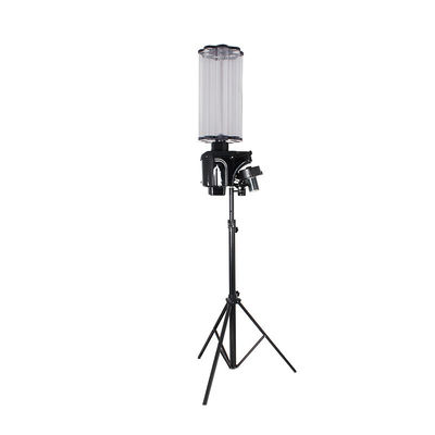 LCD Screen Badminton Machine , Badminton Serve Machine Folding Tripod Wheels