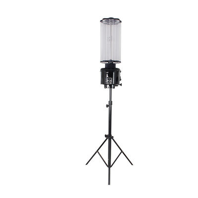 LCD Screen Badminton Machine , Badminton Serve Machine Folding Tripod Wheels