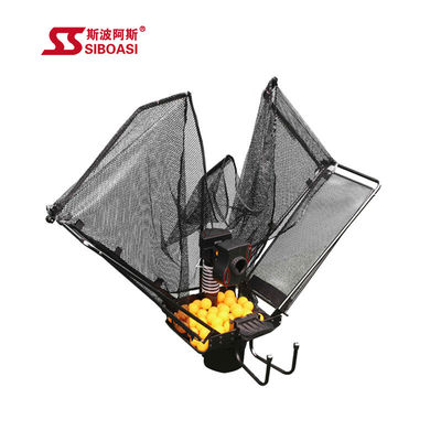 Foldable Table Tennis Machine , 1-2.2s/Ball Ping Pong Trainer Machine