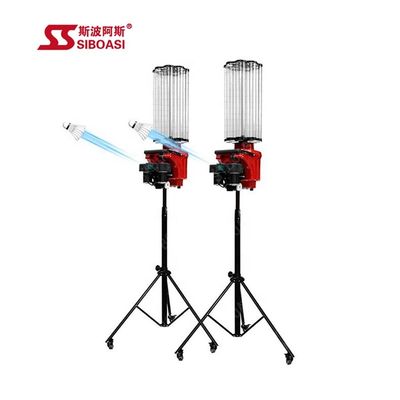Red Badminton Shuttlecock Feeder Machine Training Lifting System 0-70CM