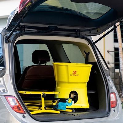 TTS2000 Tennis Ball Machine , 100 Balls Capacity Tennis Launcher Machine