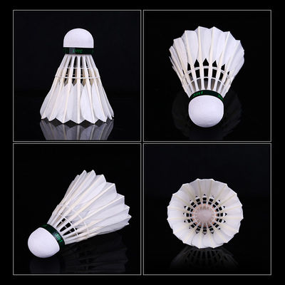 Impact Resistant Goose Feather Badminton With Sandwich Cork Head