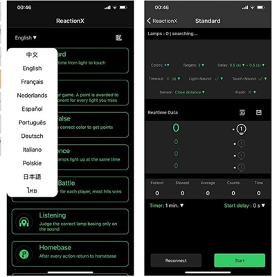 Multifunctional APP WiFi Control Fitness Reaction Training Light