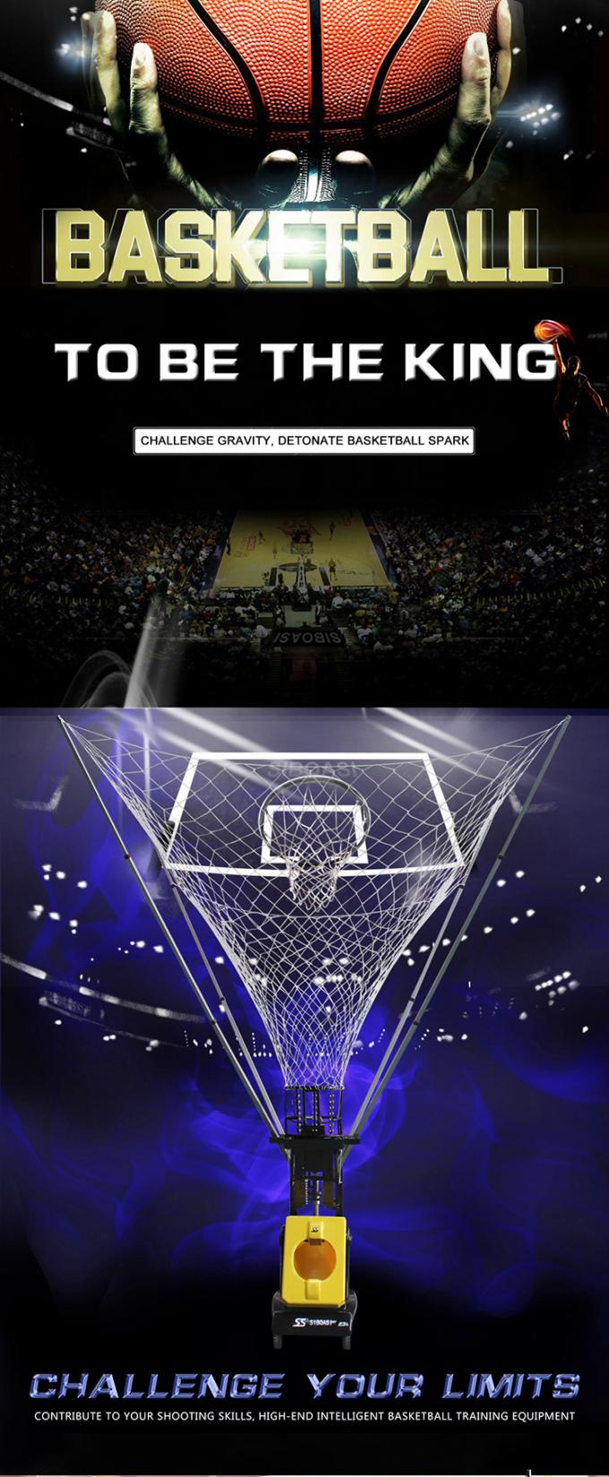 3 Balls Capacity Automatic Basketball Shooting Machine 180 Degree