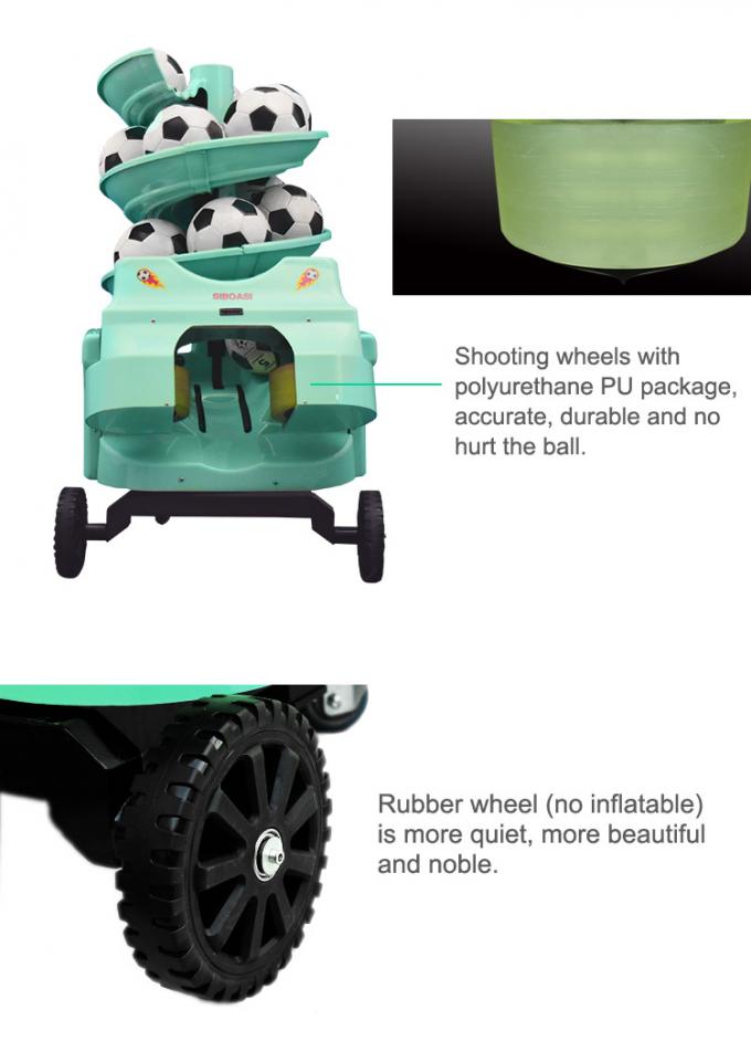 S6526 Automatic Soccer Ball Launcher Machine , AC 100V Football Toss Machine