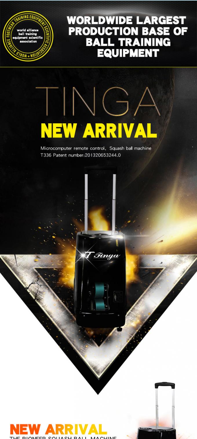 Intelligent Squash Ball Launcher , Lithium Battery Squash Cannon Ball