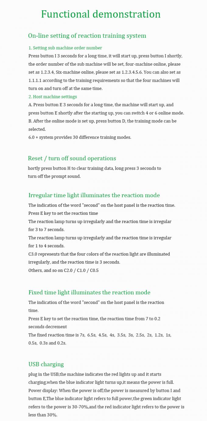 SIBOASI Agility Training Lights , ROHS Approved Training Reaction Lights