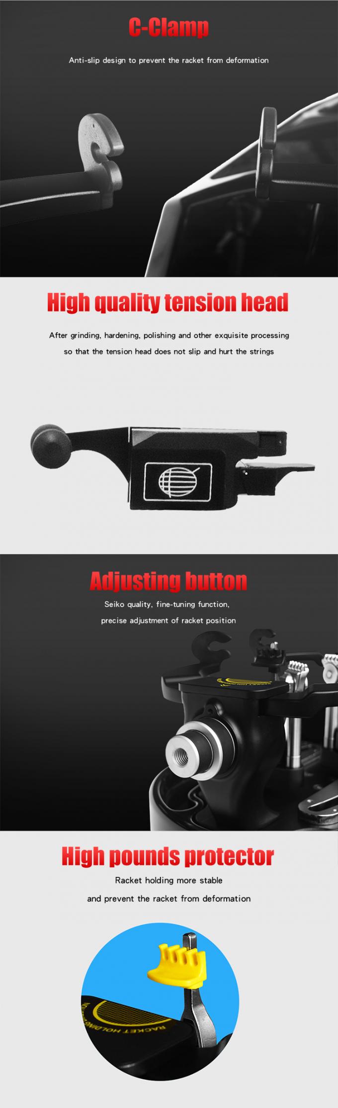 LCD Interface Electric Stringing Machine , Badminton Racket Gutting Machine