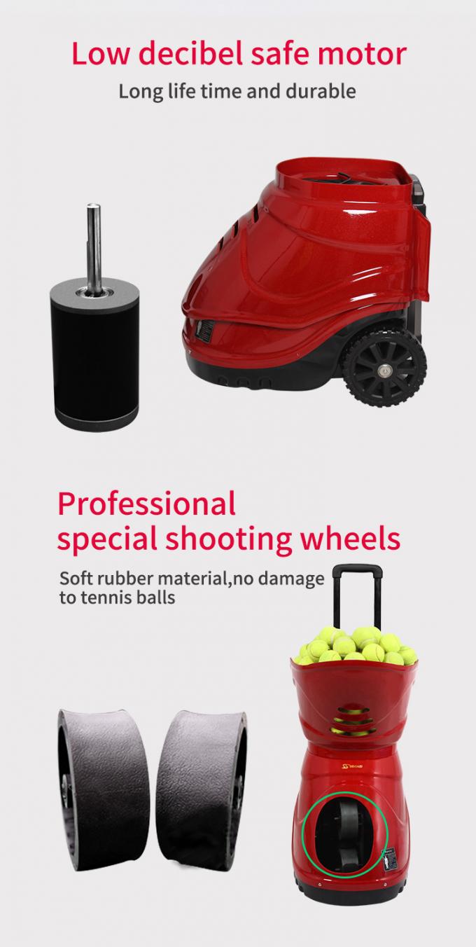 Multifunction Spinshot Tennis Ball Throw Machine Feeder 150 Balls Capacity