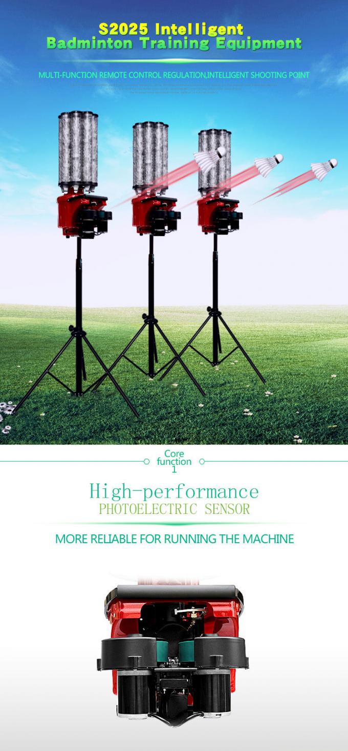 ROHS Approved Badminton Shuttle Feeder Machine Shooting 75W Fixed Function