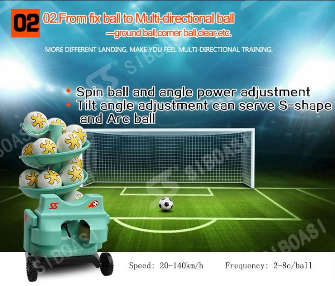 Internal Serve Direction Football Machine , ABS Material Soccer