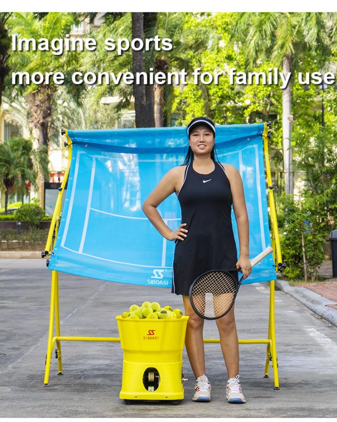 TTS2000 Tennis Ball Machine , 100 Balls Capacity Tennis Launcher Machine