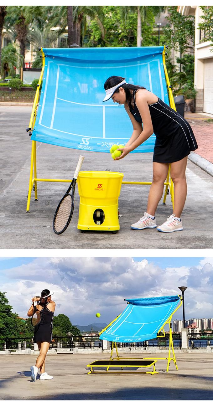 TTS2000 Tennis Ball Machine , 100 Balls Capacity Tennis Launcher Machine