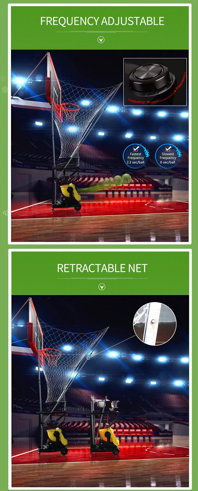 Metal Remote Control Basketball Automatic Rebounder Shooting Feeding Device