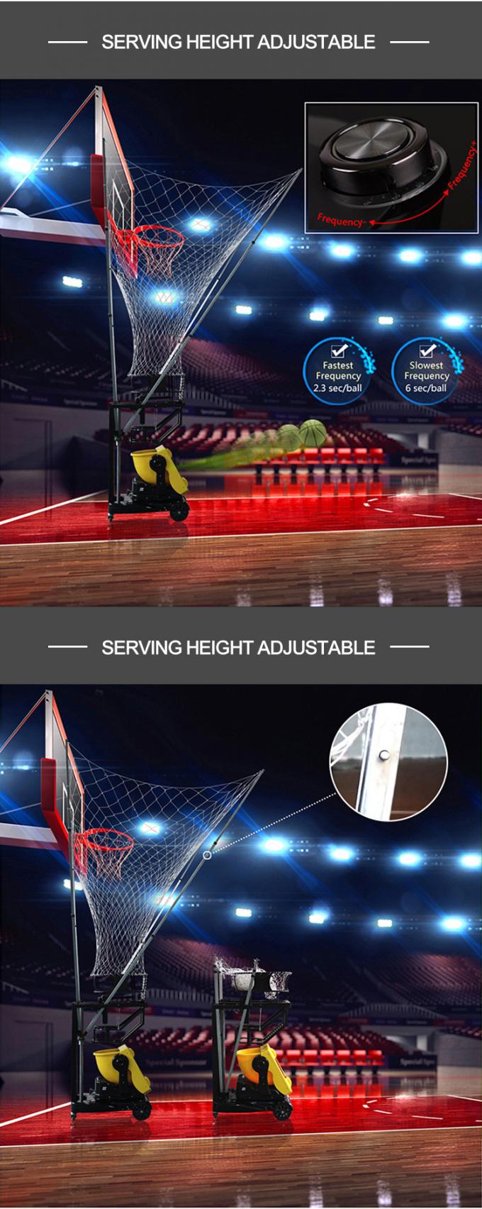 5 PCS Basketball Shooting Machine , Portable Basketball Automatic Rebounder